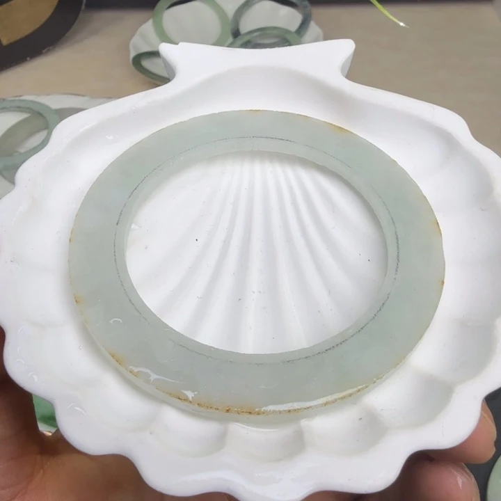定制翡翠未镶嵌52-57冰胶白月光