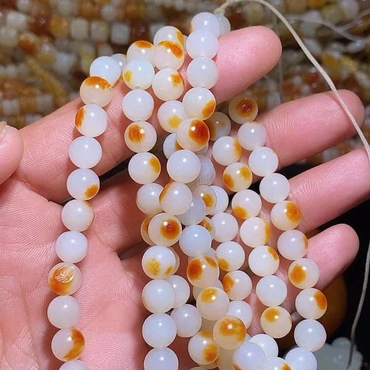 手串未镶嵌和田玉卡8项链108