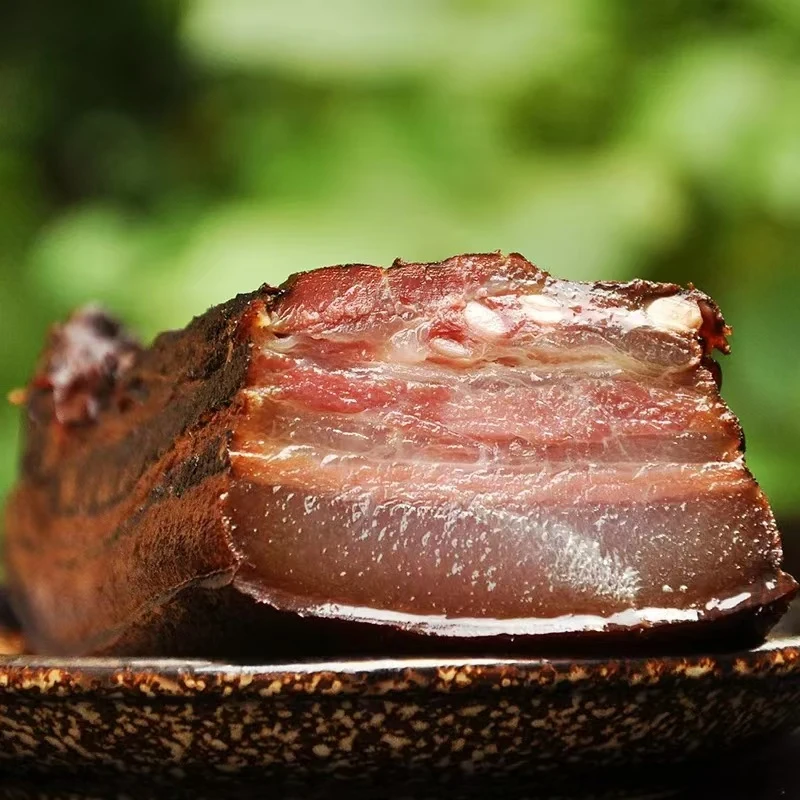 柴火烟熏老腊肉半斤装