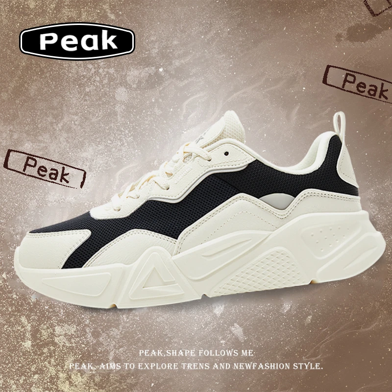 匹克澜禧运动鞋男冬季厚底增高休闲鞋复古情侣轻便潮鞋-DE430597