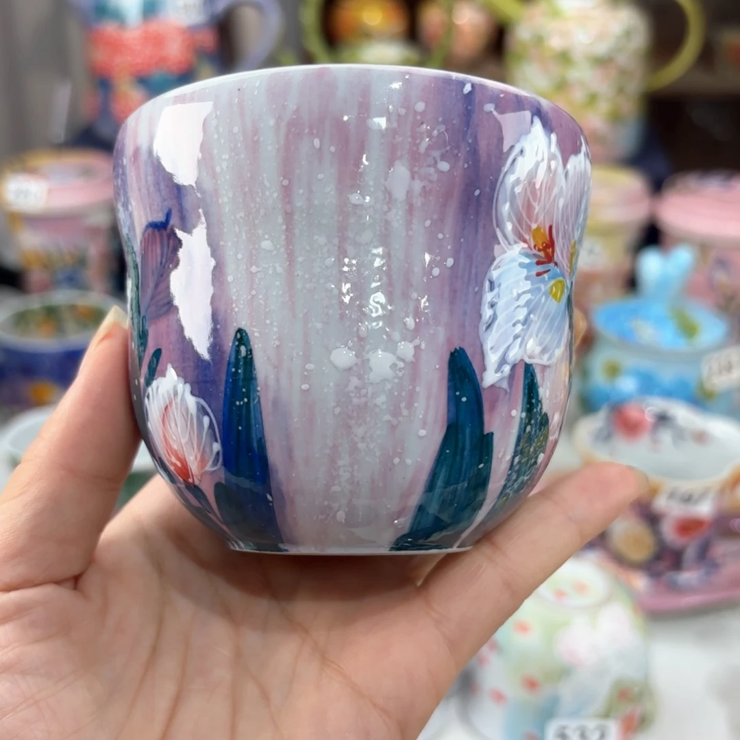 景德镇手绘高温釉下彩陶瓷茶具