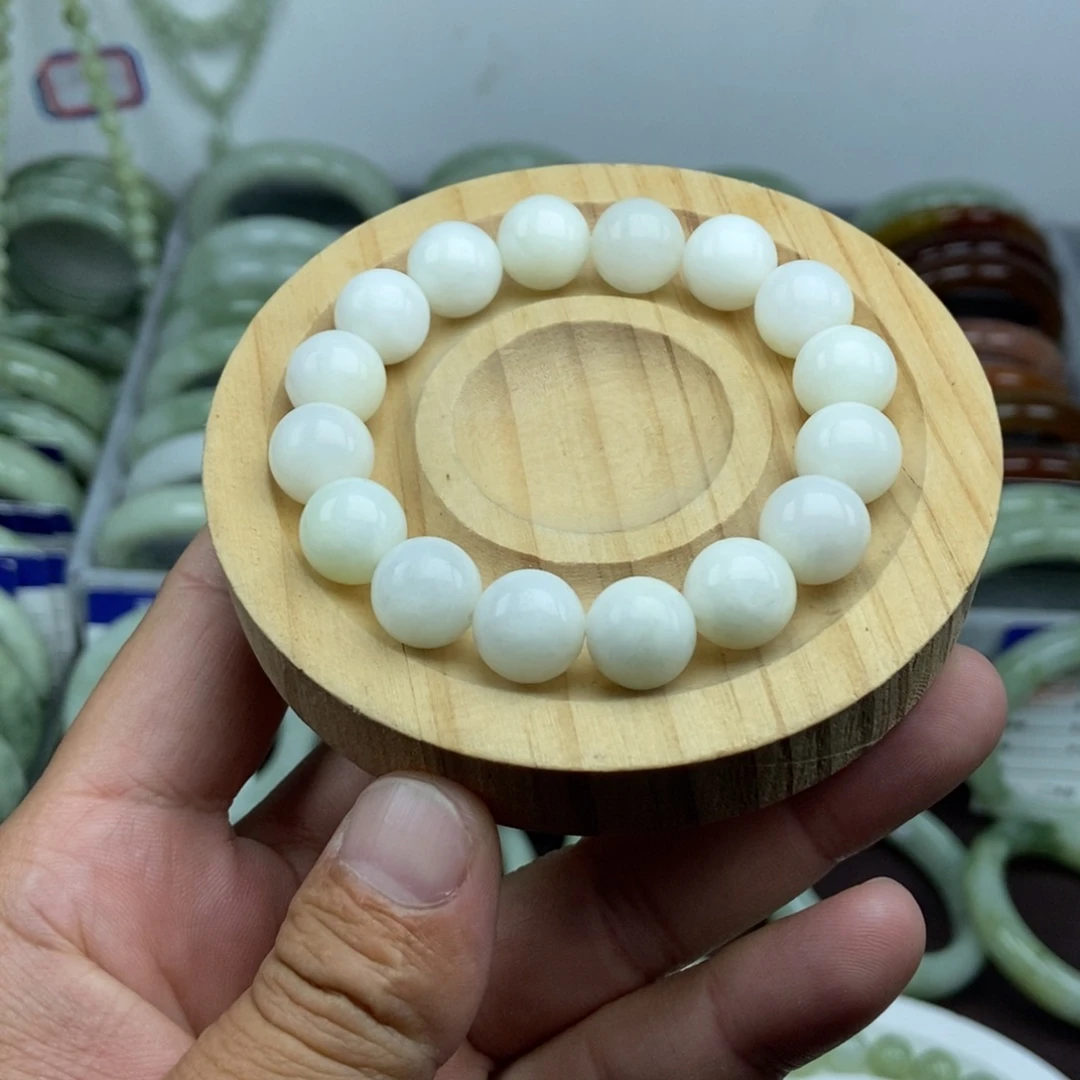 蛇纹石玉未镶嵌手链
