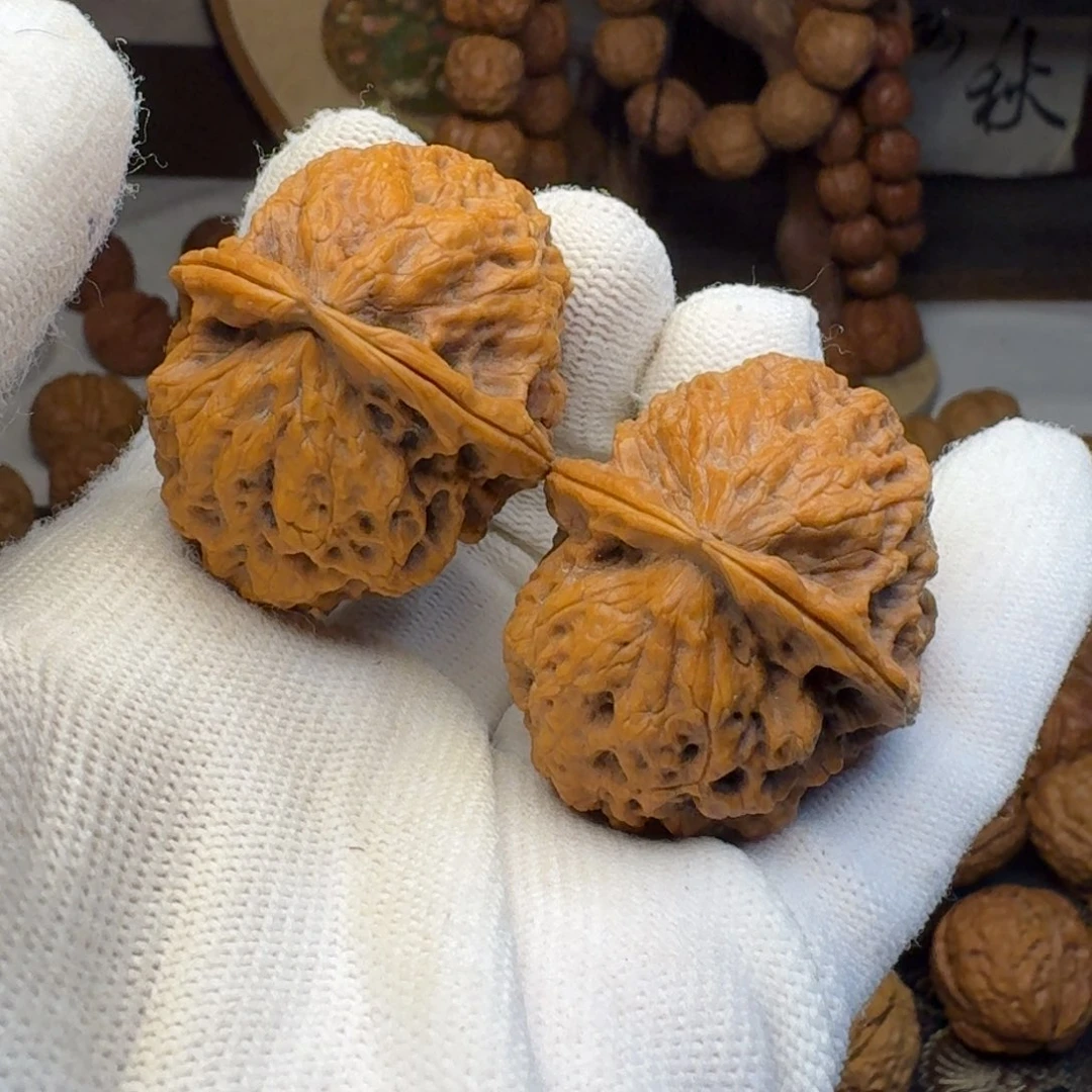把件文玩核桃密纹苍龙42.3