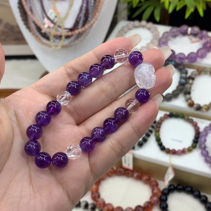 水晶手串未镶嵌8mm 多样性发一