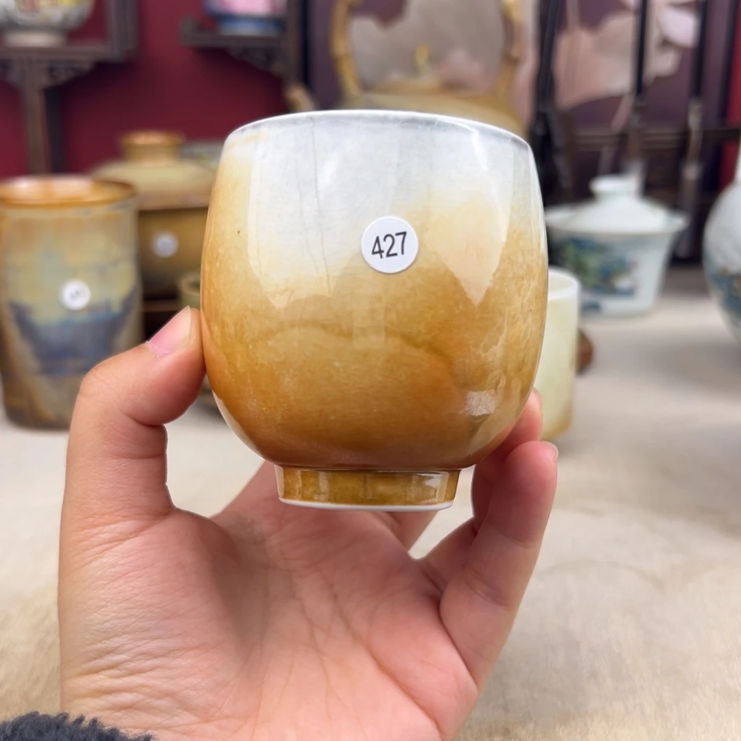 杯纯手工柴烧主人杯