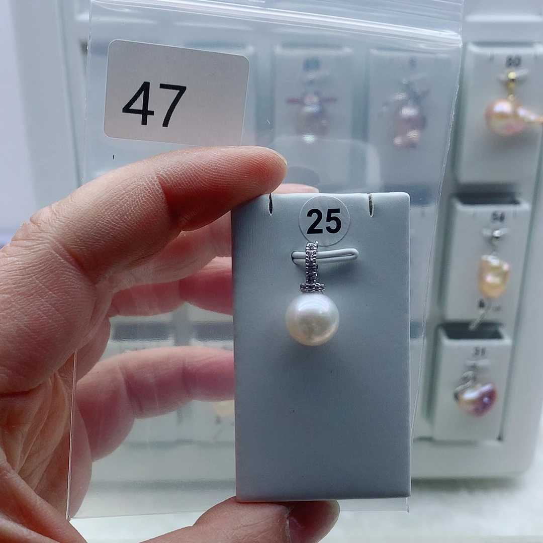 吊坠(不含链)淡水珍珠合金