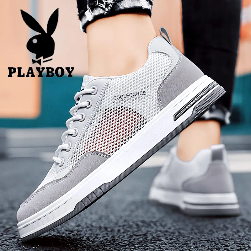 花花公子鞋子男鞋2025冬季新款透气休闲网面百搭运动旅游鞋时尚