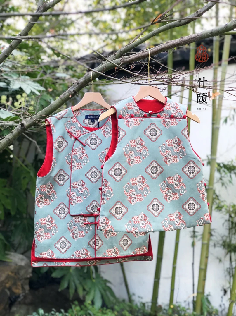 钱小萍狮狮如意亲子马甲&成人款