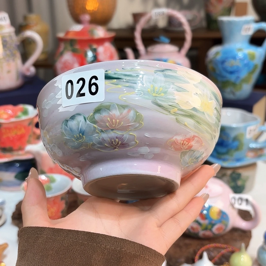 景德镇手绘高温釉下彩陶瓷茶具