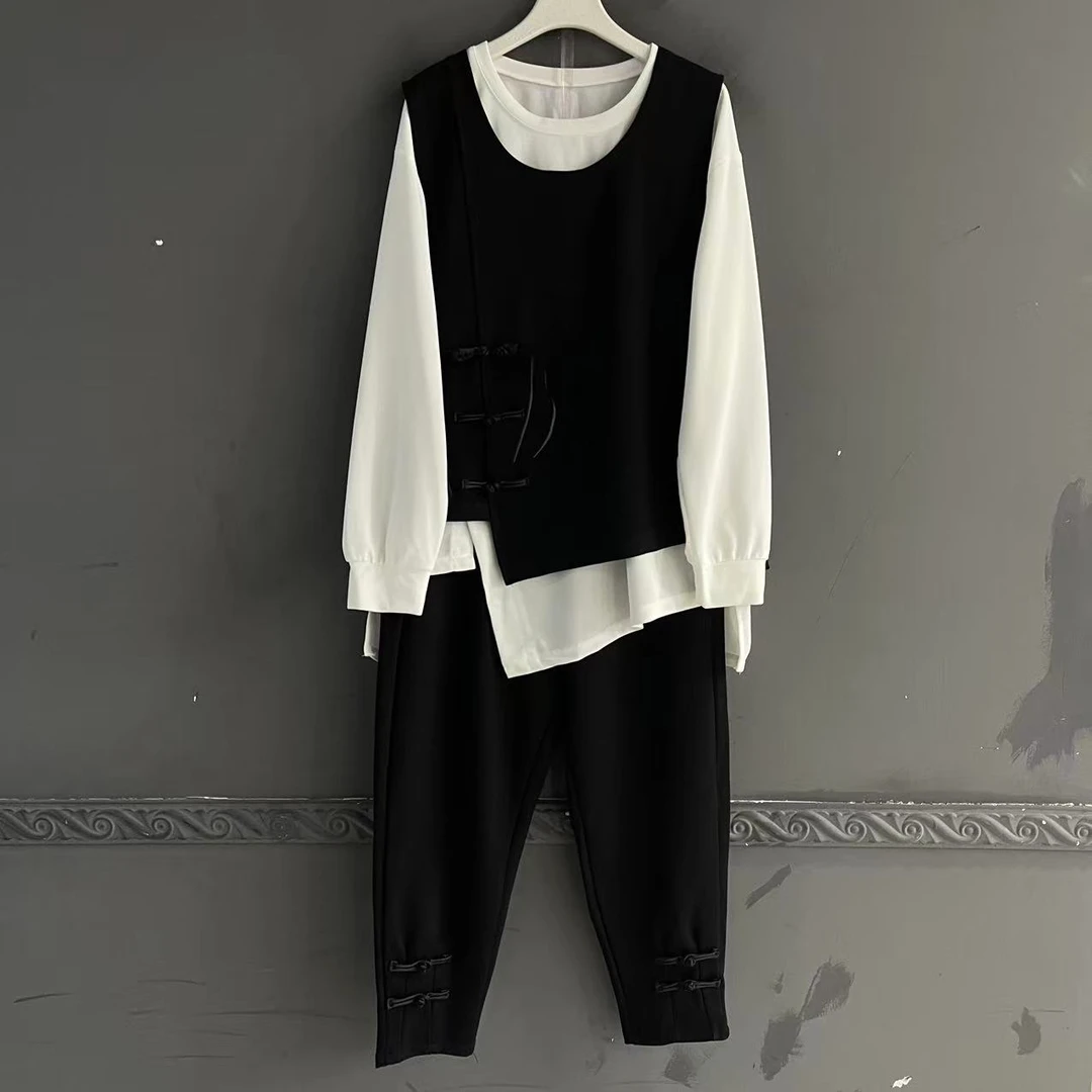 通勤新中式休闲风时尚套装