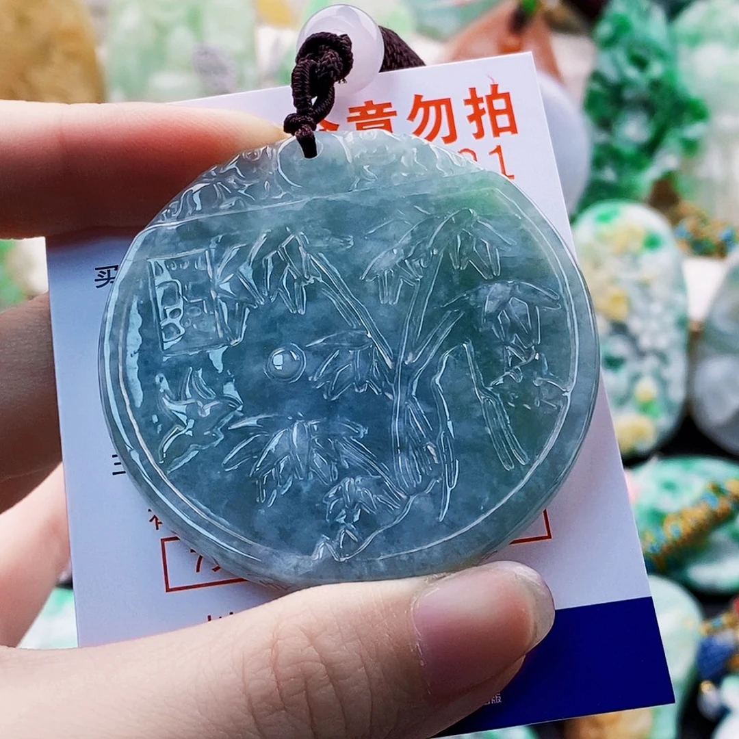 翡翠未镶嵌吊坠(不含链)