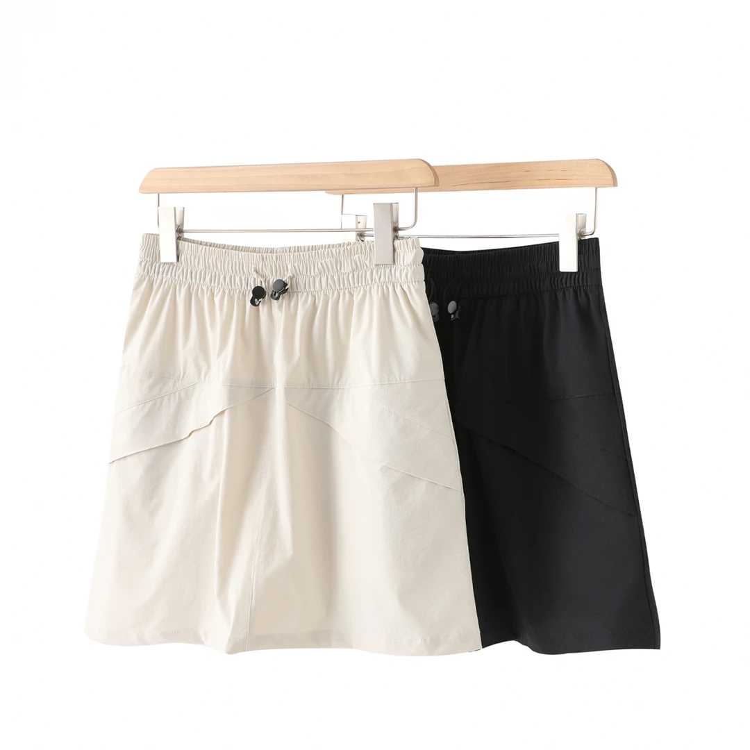 【C05Q22】工装A字裙韩版运动半身裙潮流短裙X型拼接阔腿高腰透气