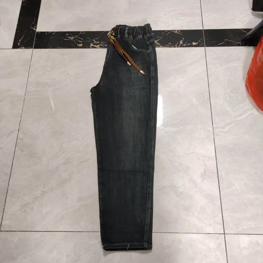 时尚大码牛仔老爹裤8625