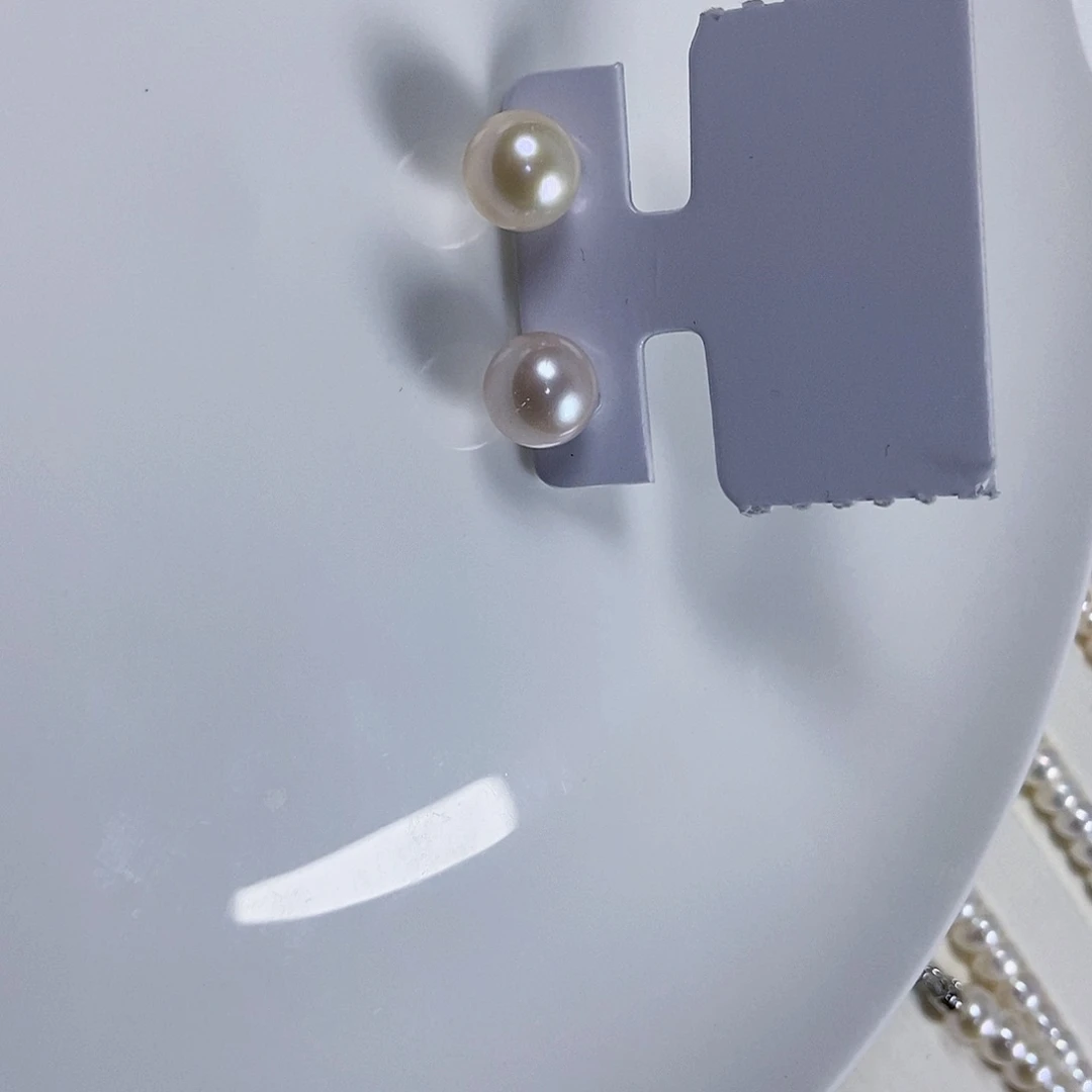 淡水珍珠耳饰未镶嵌6838