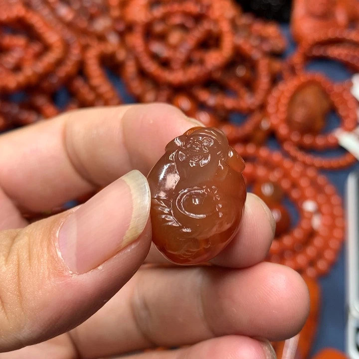 吊坠(不含链)未镶嵌南红玛瑙