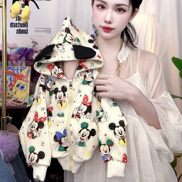 2025新款常规款卡通风通用春秋套头套装印花休闲卡通外套洋气