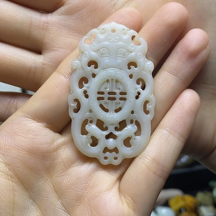 白玉菩提吊坠安**茶11111111