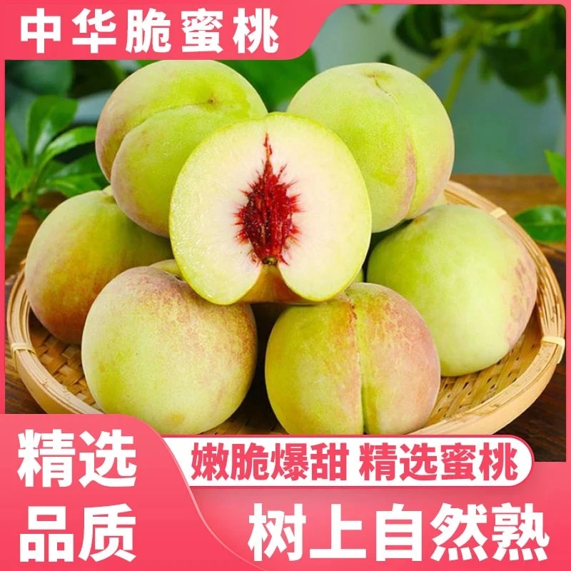 田黄冬桃佛桃寿桃冬桃现摘新鲜水蜜桃水果中华脆蜜桃脆甜