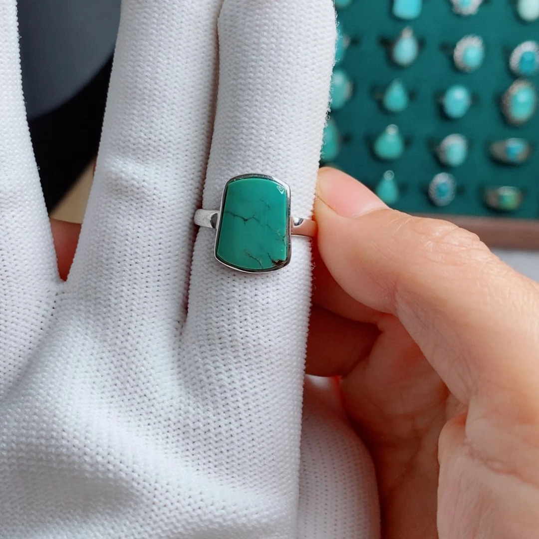 绿松石银S925镶嵌颈饰