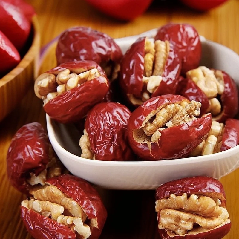 【整整50枚】hh红枣夹核桃仁独立包装即食小灰枣枣夹核桃独立包装