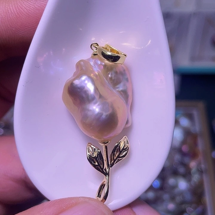 淡水珍珠颈饰合金61