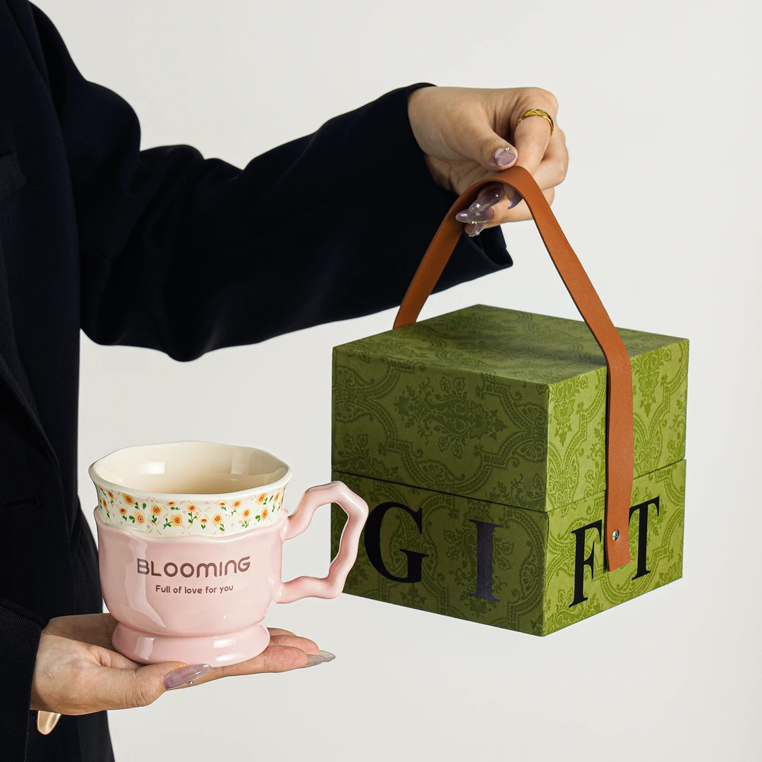 送女生生日礼物杯子高级感陶瓷水杯乔迁新居伴手小礼品结婚送伴娘