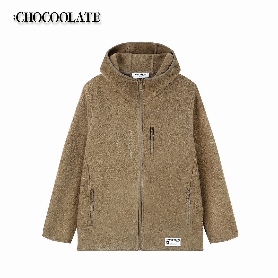 it：CHOCOOLATE双面摇粒绒连帽情侣外套6164-1400368【DB】