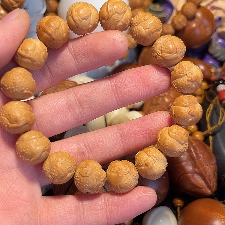 手串/手链橄榄核猴头金蟾扇子