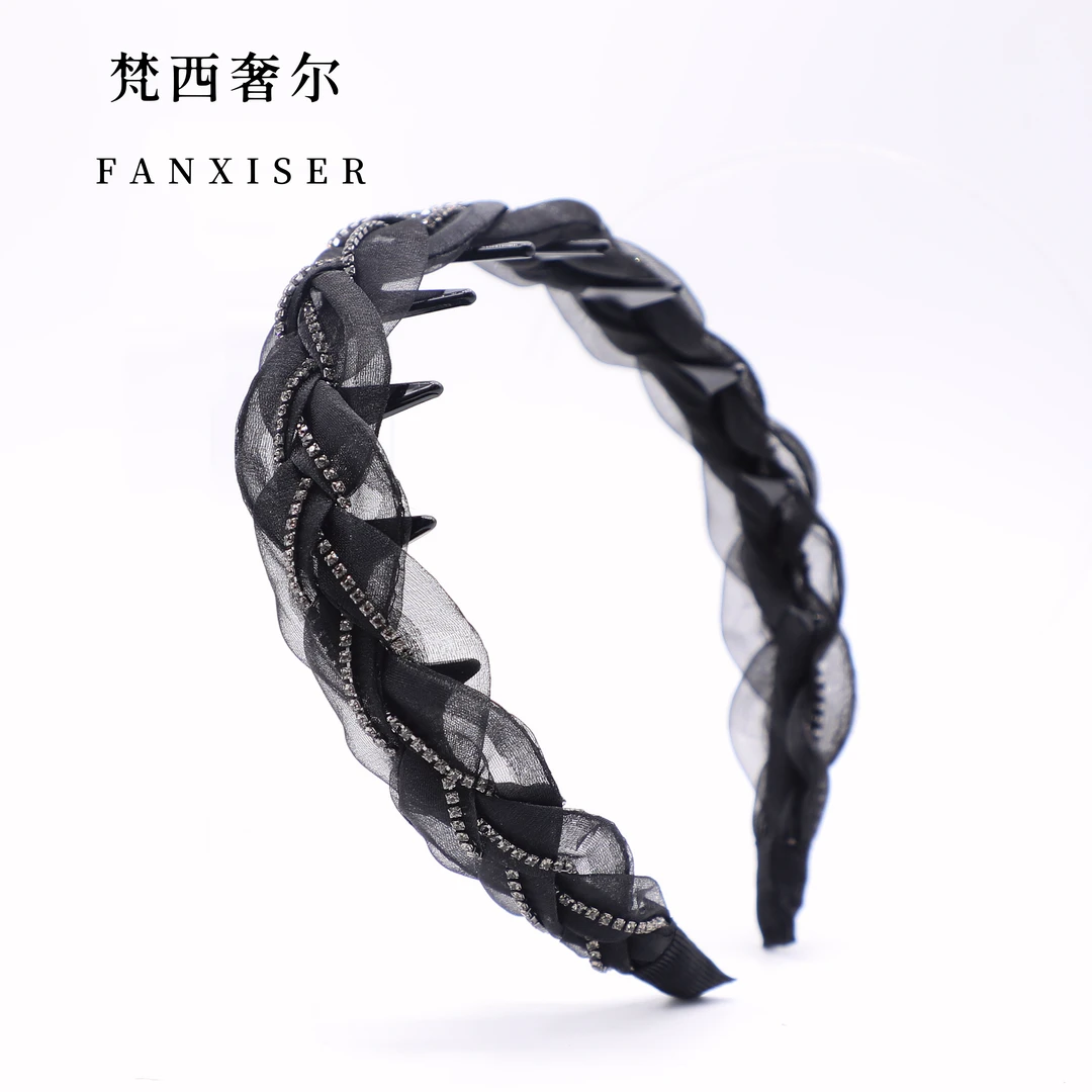 【羽纱】法式编织氛围时尚发箍YM7519