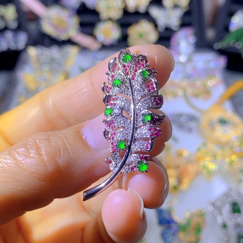 【闪购商品】银S925镶嵌把件翡翠