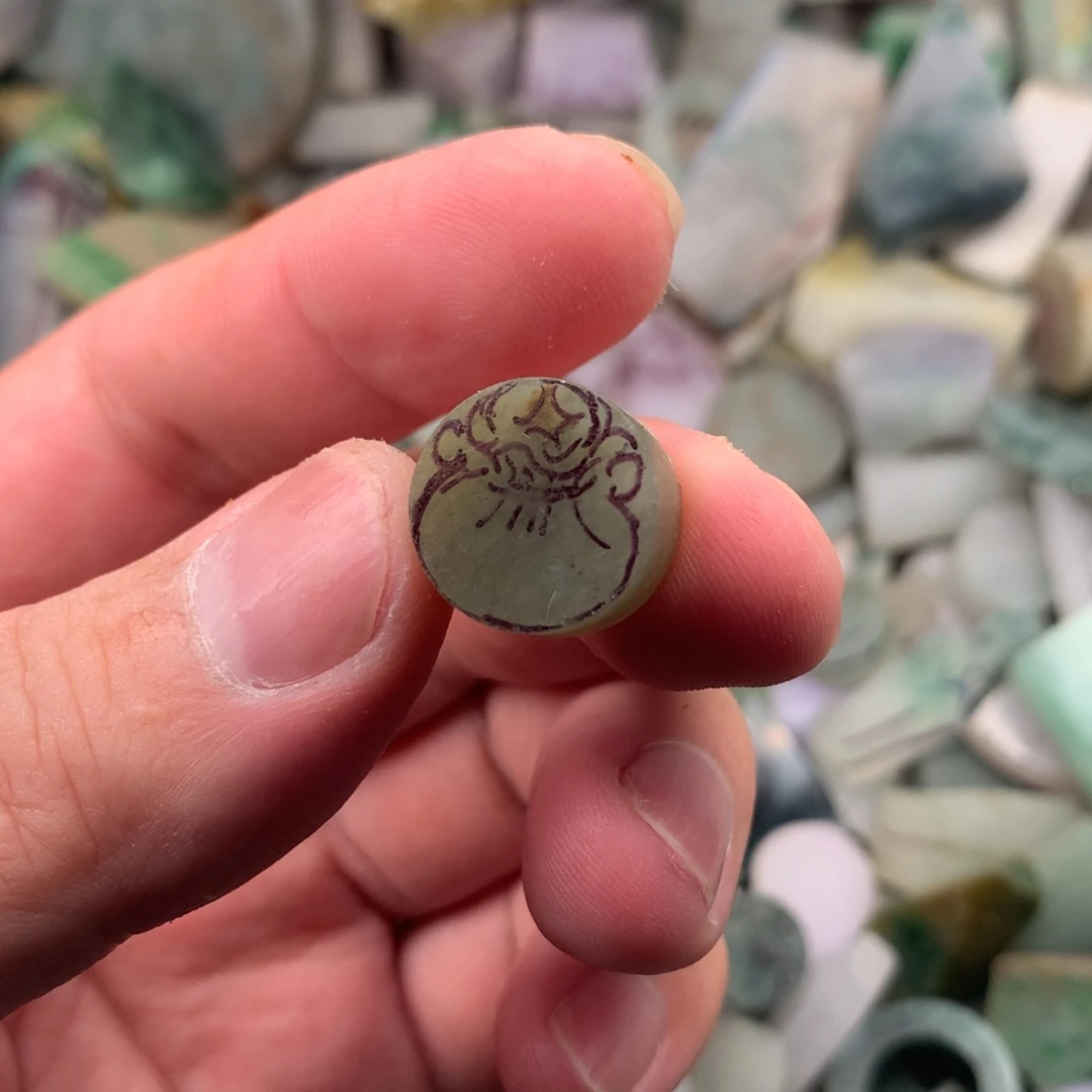 定制翡翠未镶嵌福袋