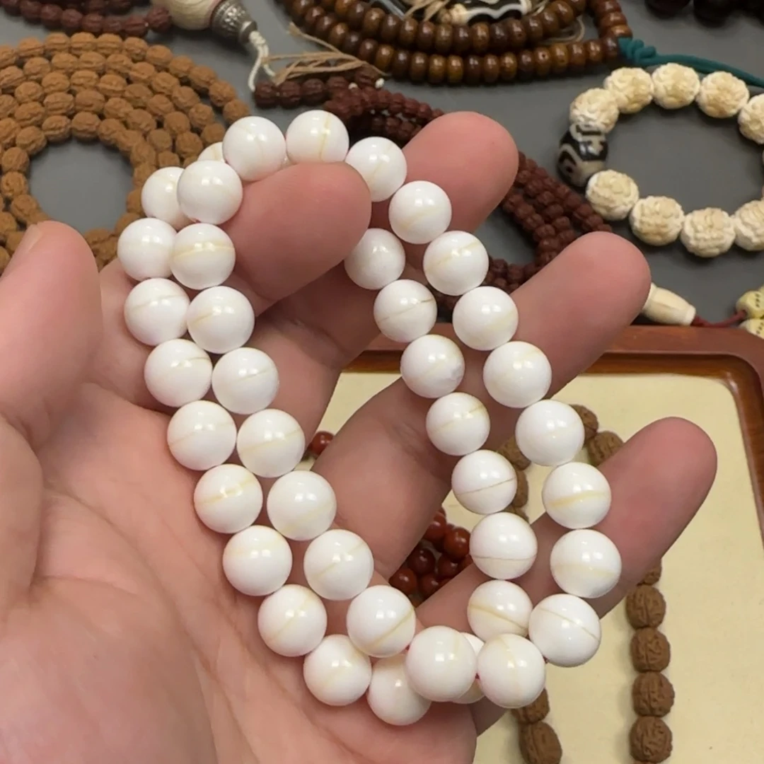 白玉菩提手串名**下10mm念珠