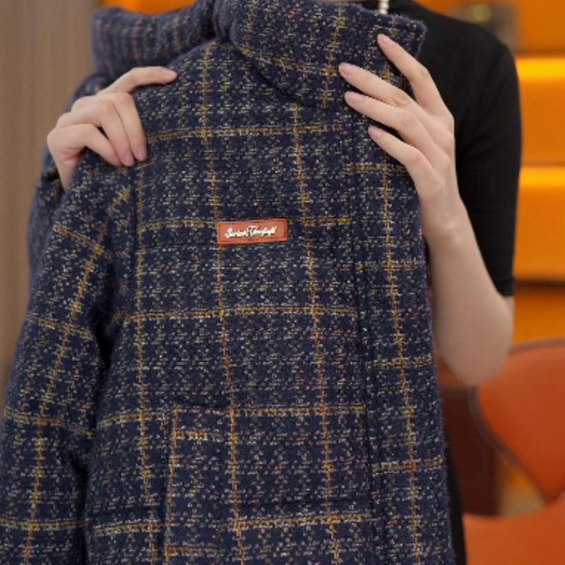 【进口品质】琪琪2025新款保暖气质鸭绒羽绒服外套d458奶兔