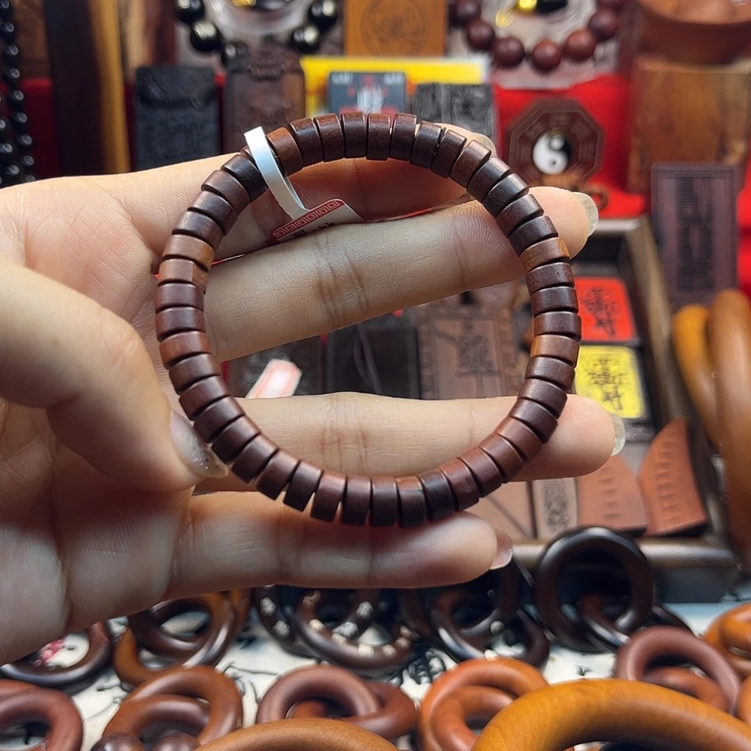 枣木天然雷击枣木手串