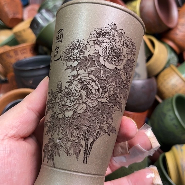 紫砂茶杯全手工紫砂主人杯