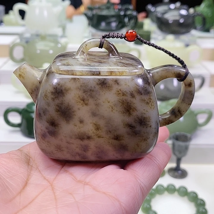 未镶嵌和田玉挂件Ｘ茶壶