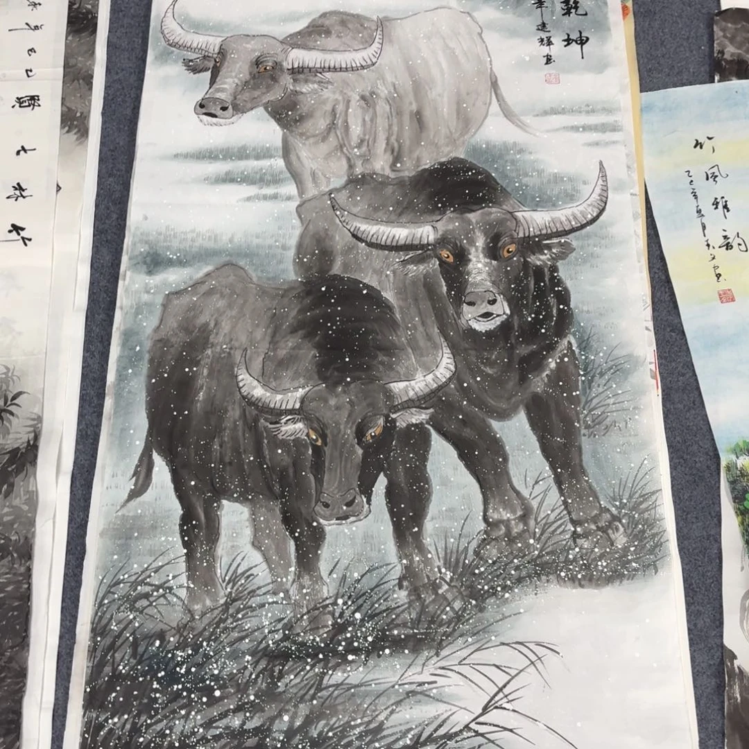 国画140×70画画画画