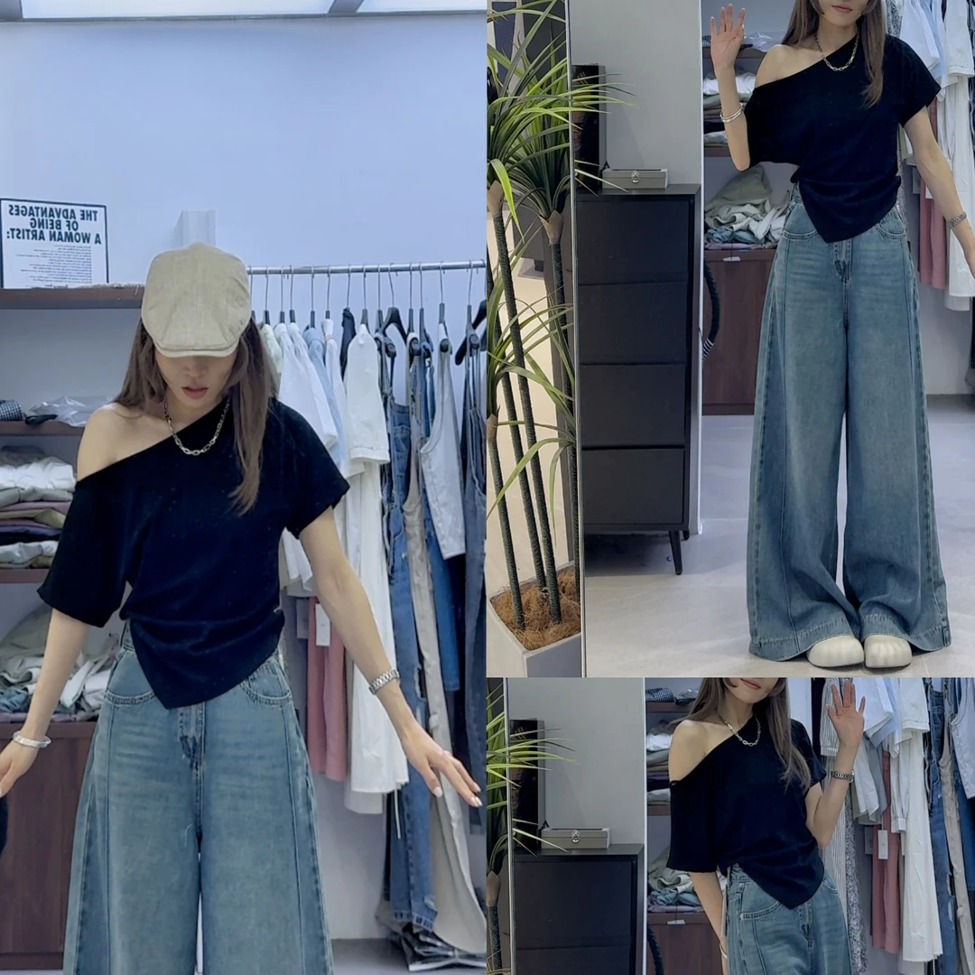 上衣T恤宽松夏季直筒