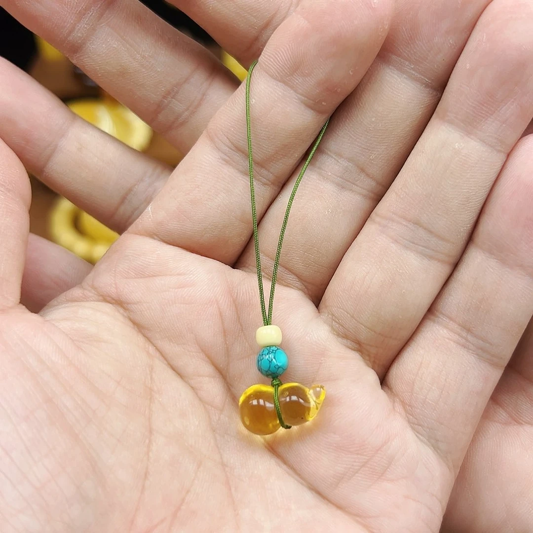 蜜蜡未镶嵌珠宝奇石手机链，开播福利