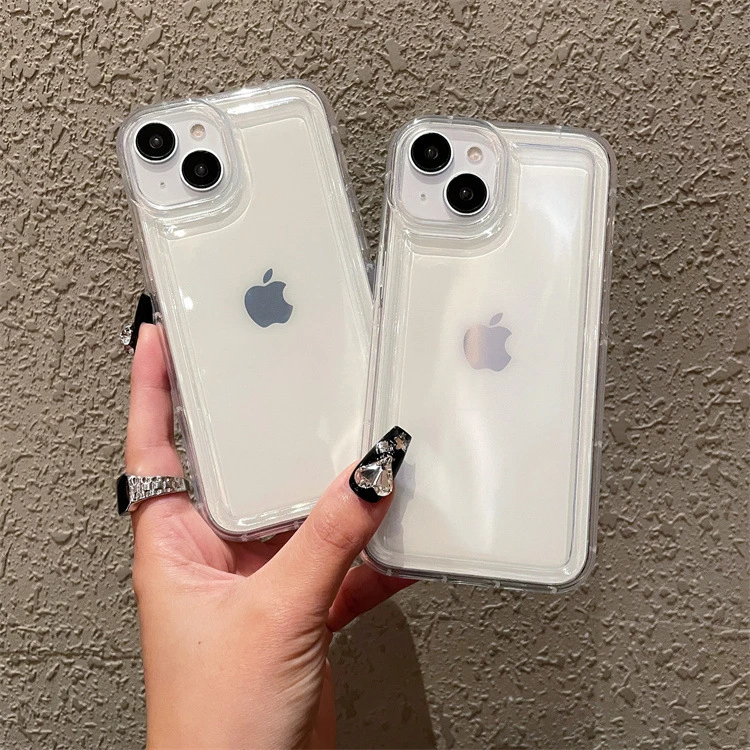 相框气囊适用苹果17pro减震透明手机壳iphonexsmax/16