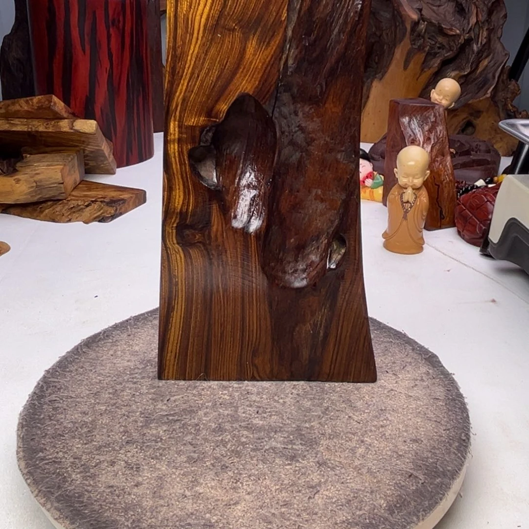 鱼***式非洲檀香碳化底座