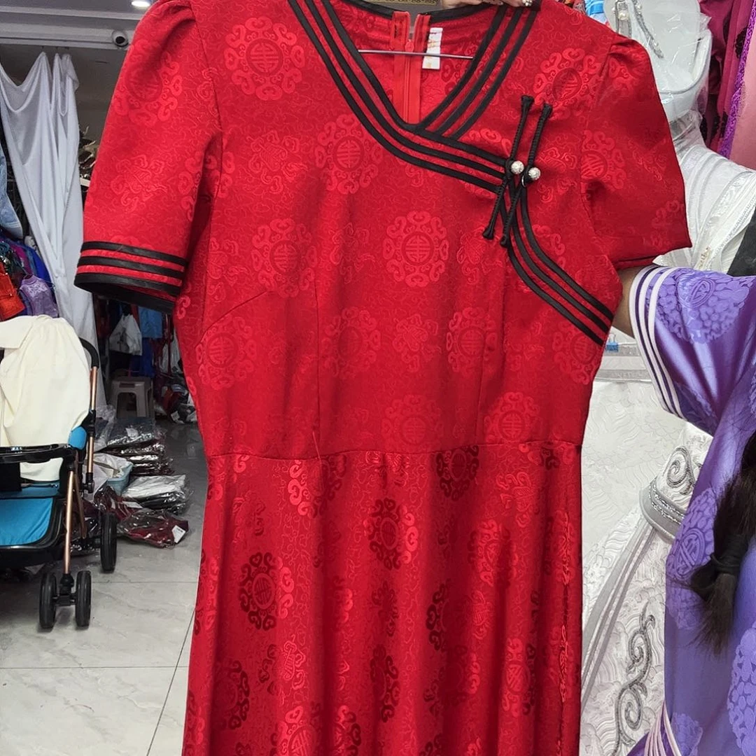 闪电购女装红色3XL