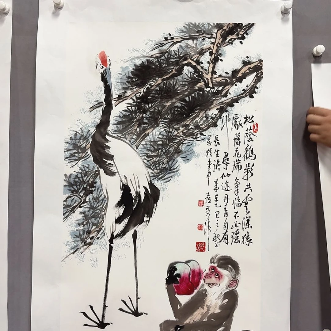 国画亲笔手绘放心去藏