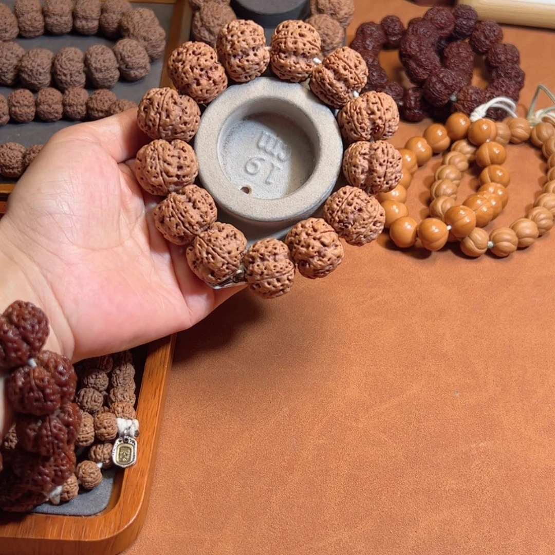 手串金刚菩提25平头铁血梁大金刚菩提手串