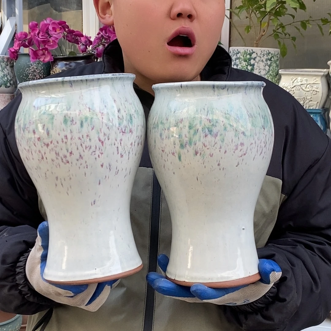 花盆紫砂口14高25