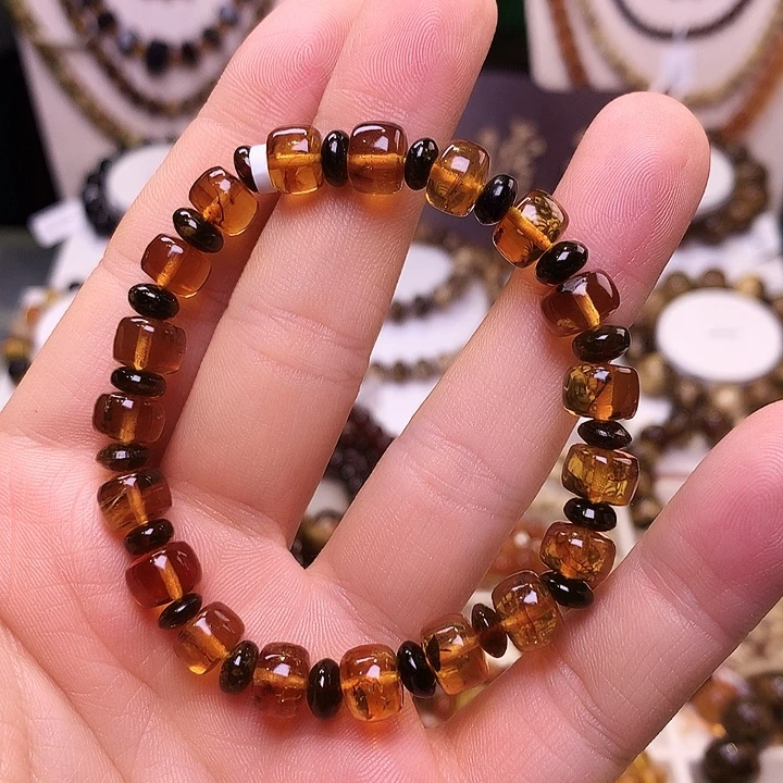 琥珀未镶嵌裸石抚顺琥珀8-443