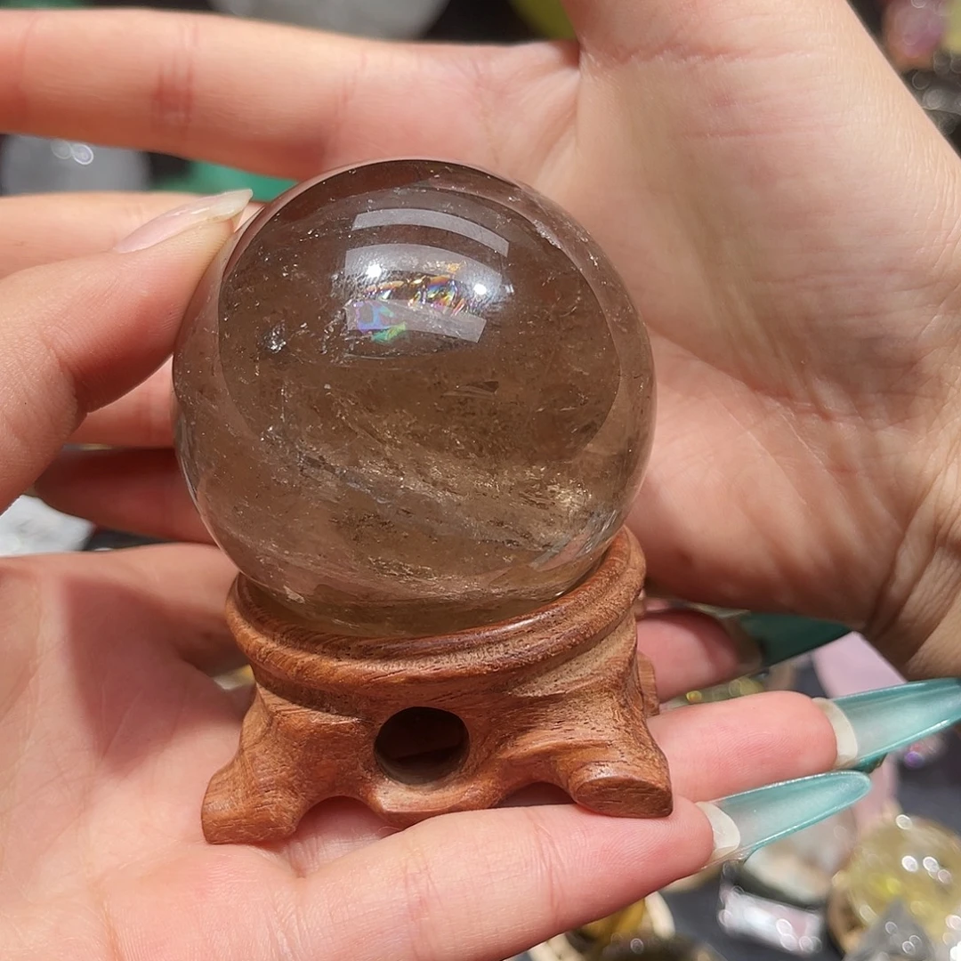 番***丝水晶珠宝半成品未镶嵌微瑕5.9