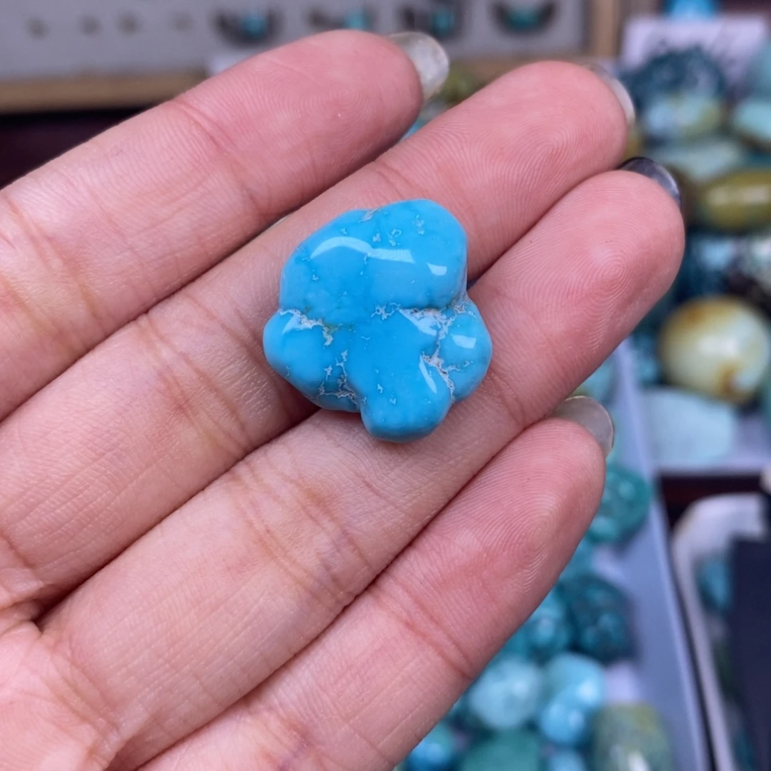 绿松石未镶嵌挂件