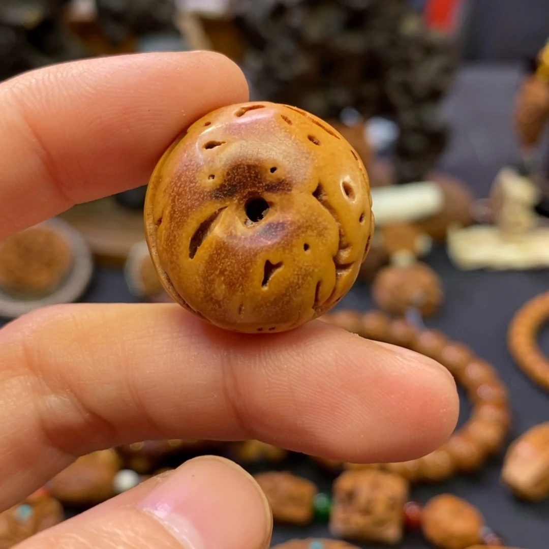 潍坊核雕桃核雕刻平安扣