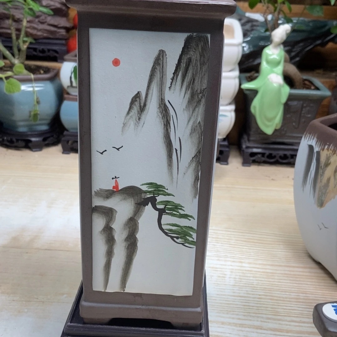 瓷片陶瓷花盆陶瓷艺术